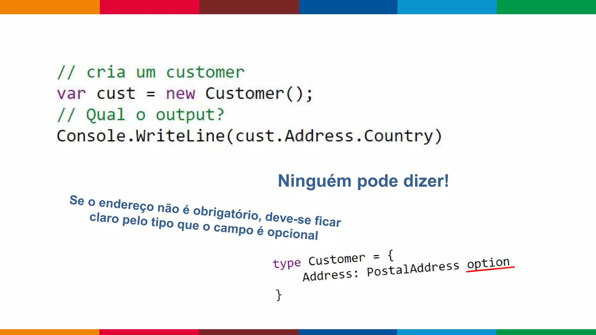 Globalcode – Open4education
Ninguém pode dizer!
 