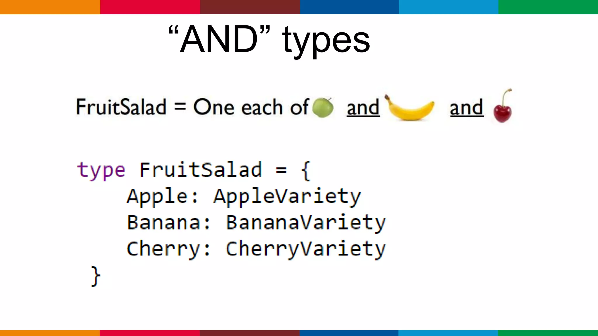 Globalcode – Open4education
“AND” types
 