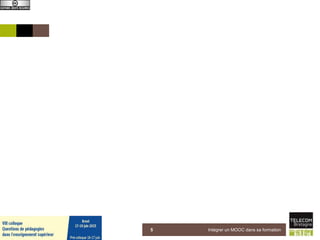 Intégrer un MOOC dans sa formation5
 