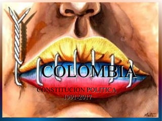 CONSTITUCION POLITICAPOLITICA
1991-20171991-2017
COLOMBIACOLOMBIA
 