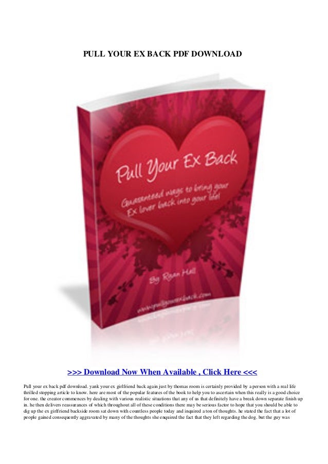 pull your ex back free pdf download