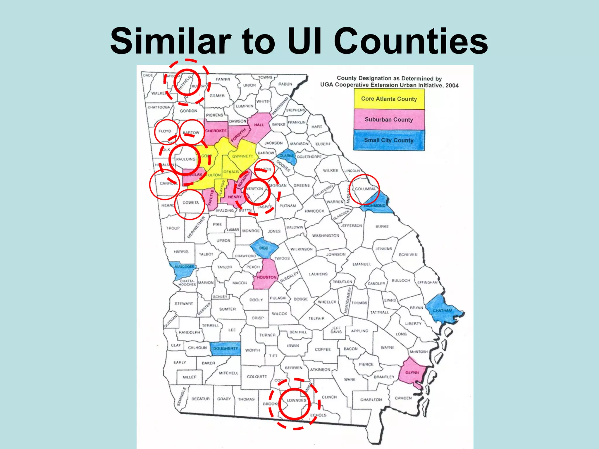 Similar to UI Counties

 