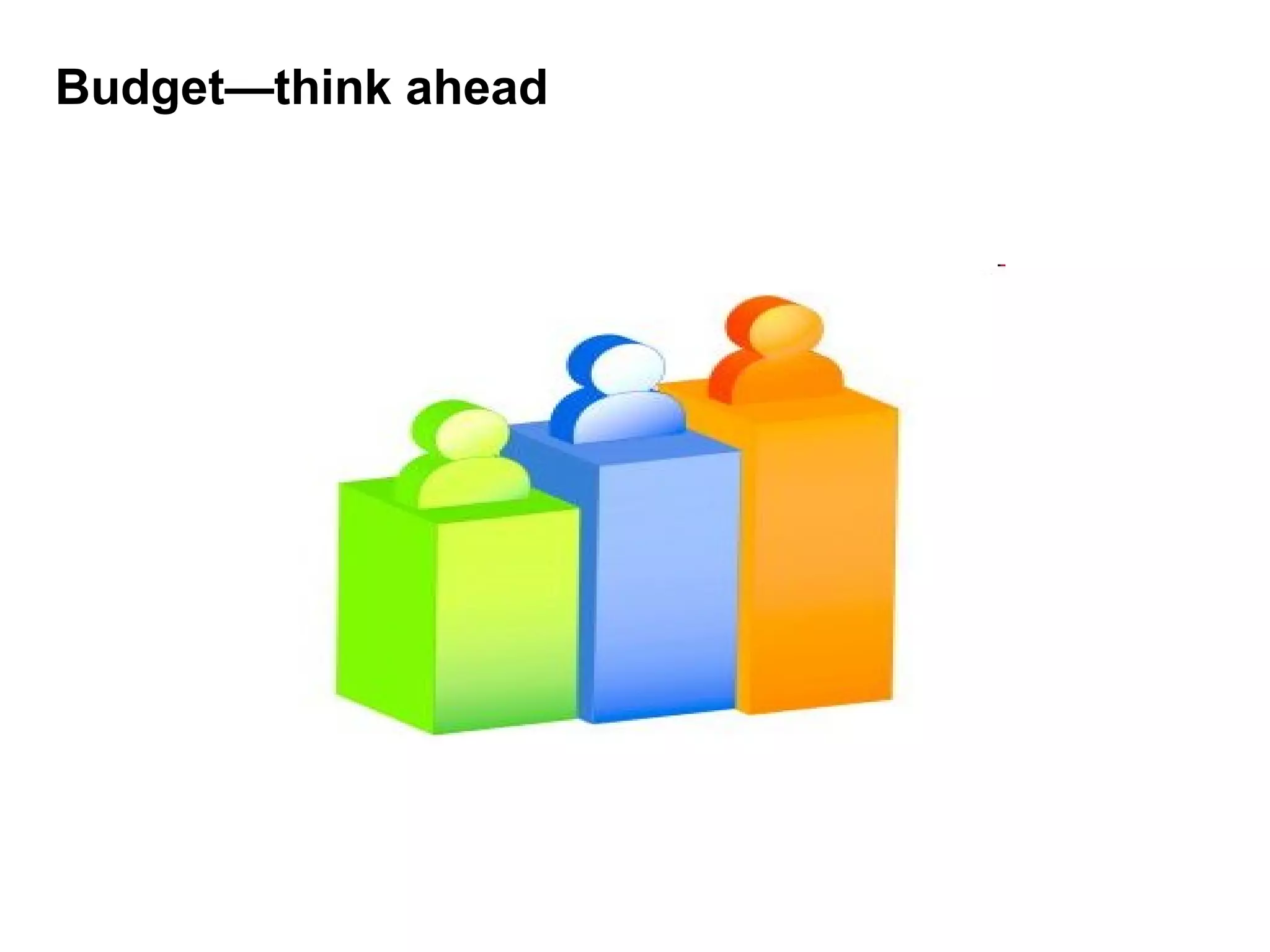 Budget—think ahead 