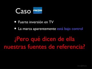 Caso Fuerte inversión en TV La marca aparentemente  está bajo control ¿Pero qué dicen de ella nuestras fuentes de referencia? 
