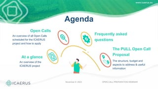 Open Call Slide Open Call Preparation Webinar | How to write a successful proposal | PDF
