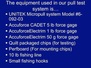 ReferencesKey Terms1 Gram-force (gf) = 9.80665 millinewtons(0.00980665Newtons) [4]