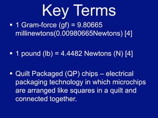 Two methods of pull testing