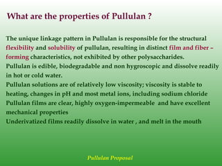 Pullan Structure Pullulan production with different substratesptx | PPTX