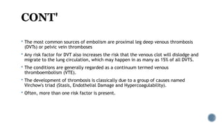 PULMOANRY EMBOLISM RADIOLOGICAL FINDINGS | PPTX