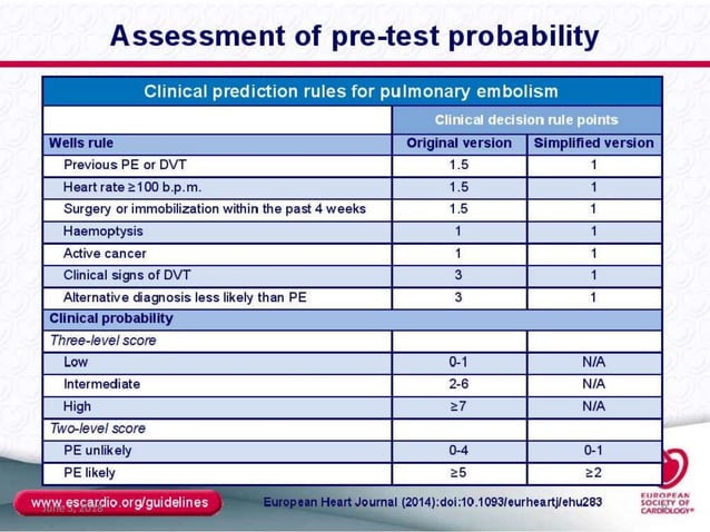 Pulmonary embolism | PPTX
