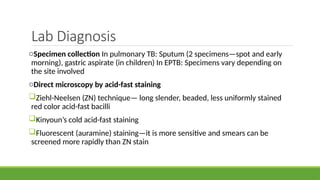 Pulmonary Tuberculosis: Comprehensive Overview of Diagnosis, Treatment ...