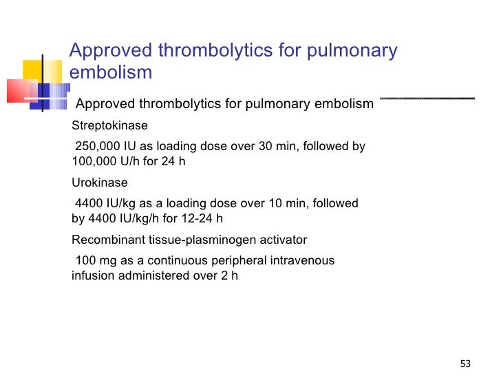 Pulmonary Embolism