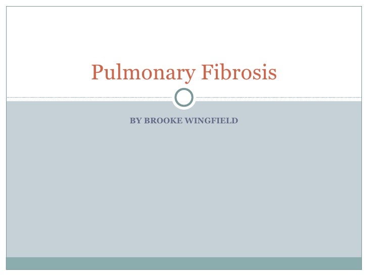 pulmonary fibrosis case presentation ppt