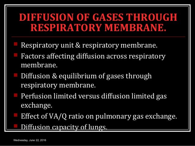 PULMONARY DIFFUSION