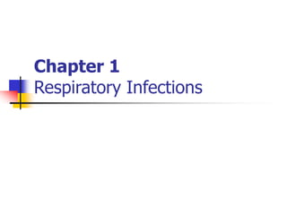 Chapter 1
Respiratory Infections
 