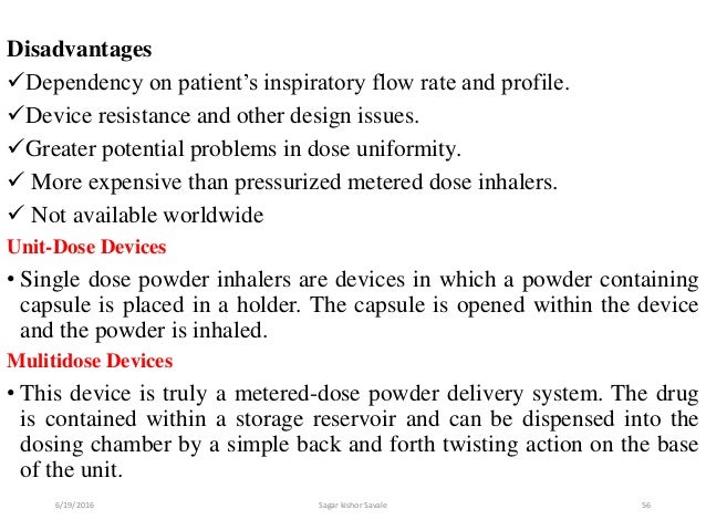 Pulmonary Drug Delivery System PDDS 
