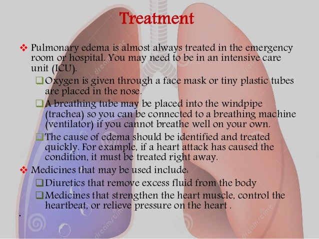 Pulmonary Edema Signs And Symptoms