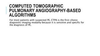 Pulmonary embolism | PPTX