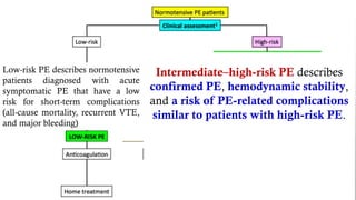 High Rlow Risk Pe Pulmonary embolism | PDF