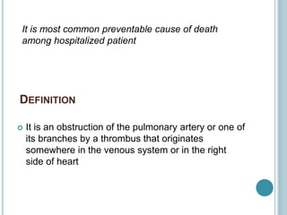 Pulmonary embolism 