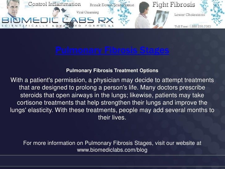 Stages of pulmonary fibrosis