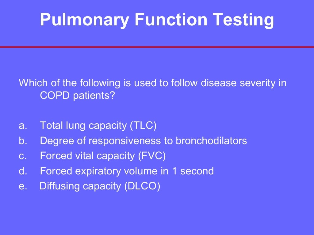 Pulmonary function testing