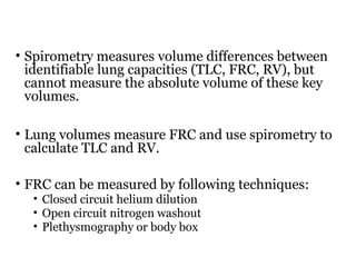 Pulmonary function tests | PPT