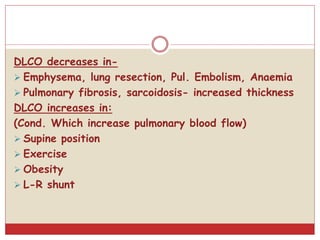 Pulmonary function test | PPT