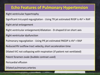 Tr Jet Rvsp Pulmonary hypertension and its anesthetic management | PPTX