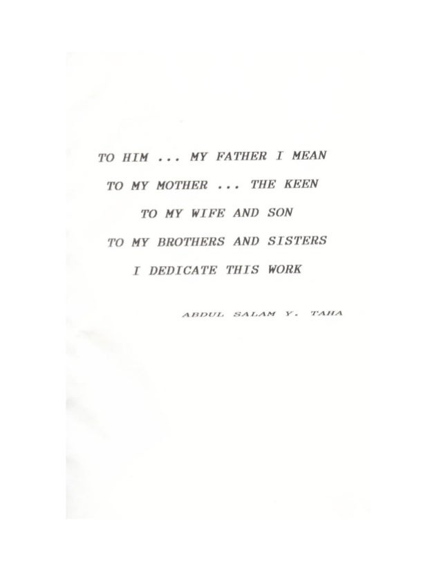 Acknowledgement for thesis picture