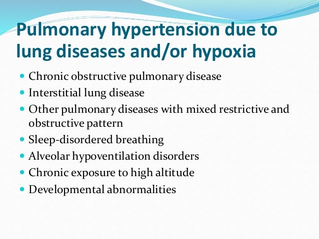Cpap for pulmonary hypertension