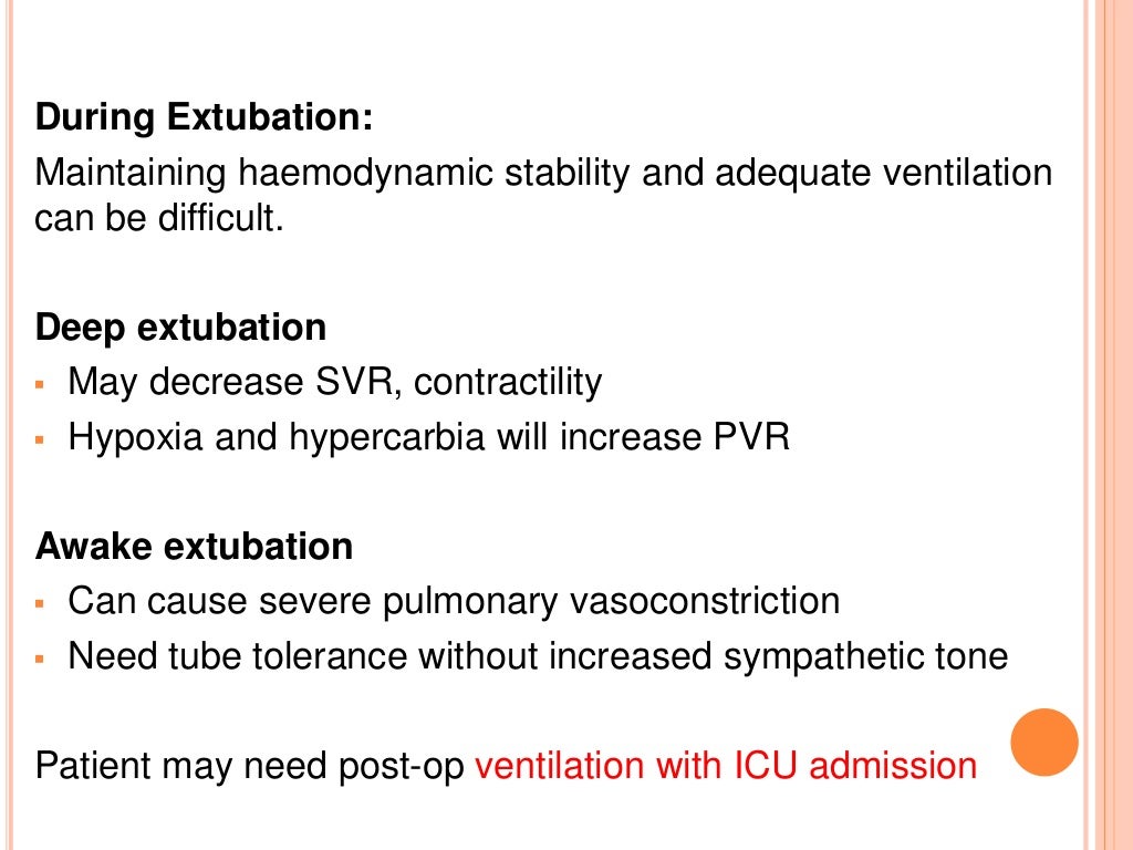 Pulmonary hypertension and anesthesia