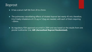 Ilprost Inhalation Pulmonary hypertension | PPTX