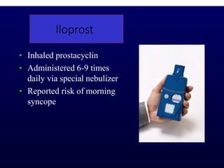 Ilprost Inhalation PULMONARY HYPERTENSION, COMPLICATION OF LUNG DISEASES | PPTX