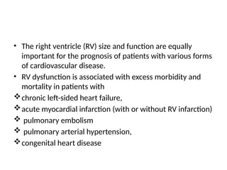 echocardiographic evaluation of right heart | PPTX