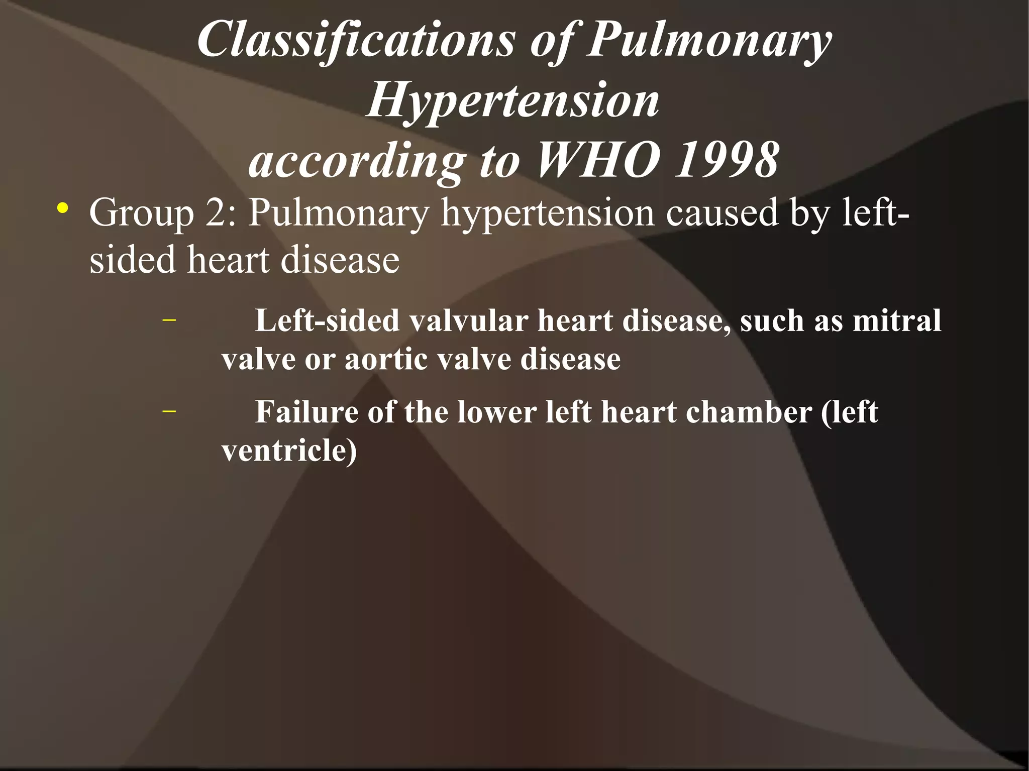 Pulmonary hypertension | PPT