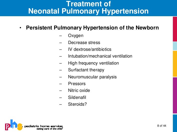 pulmonary hypertension in infants and children persistent pulmonary hypertension of the newborn
