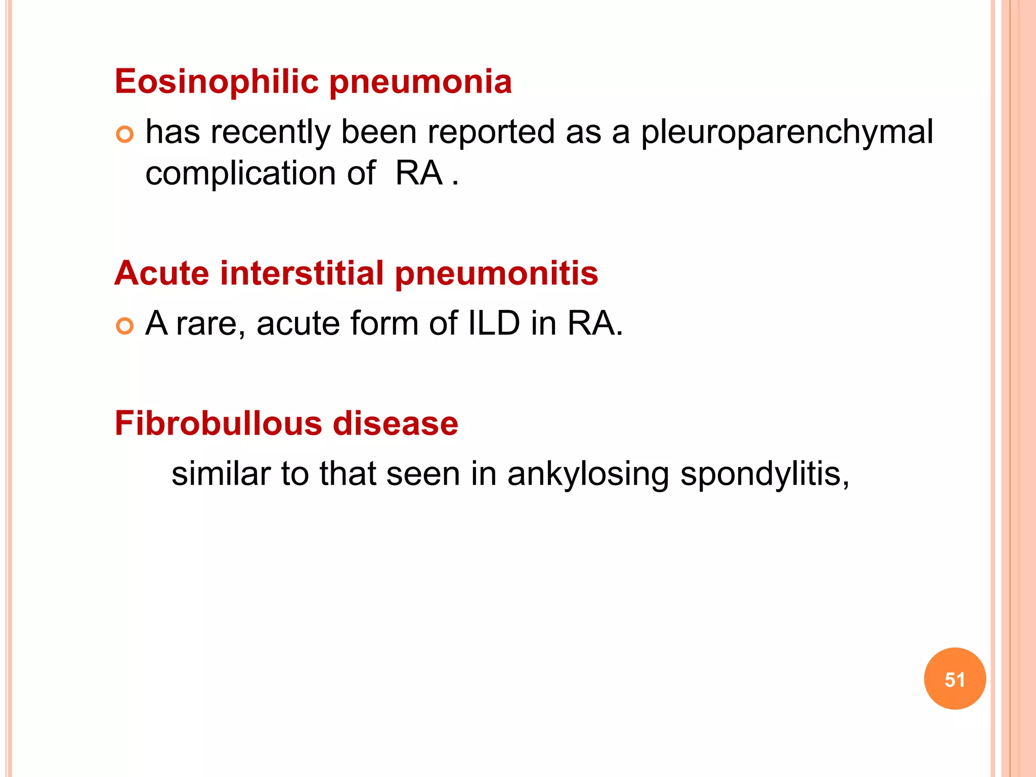 Pulmonary manifestations of collagen vascular diseases | PPTX