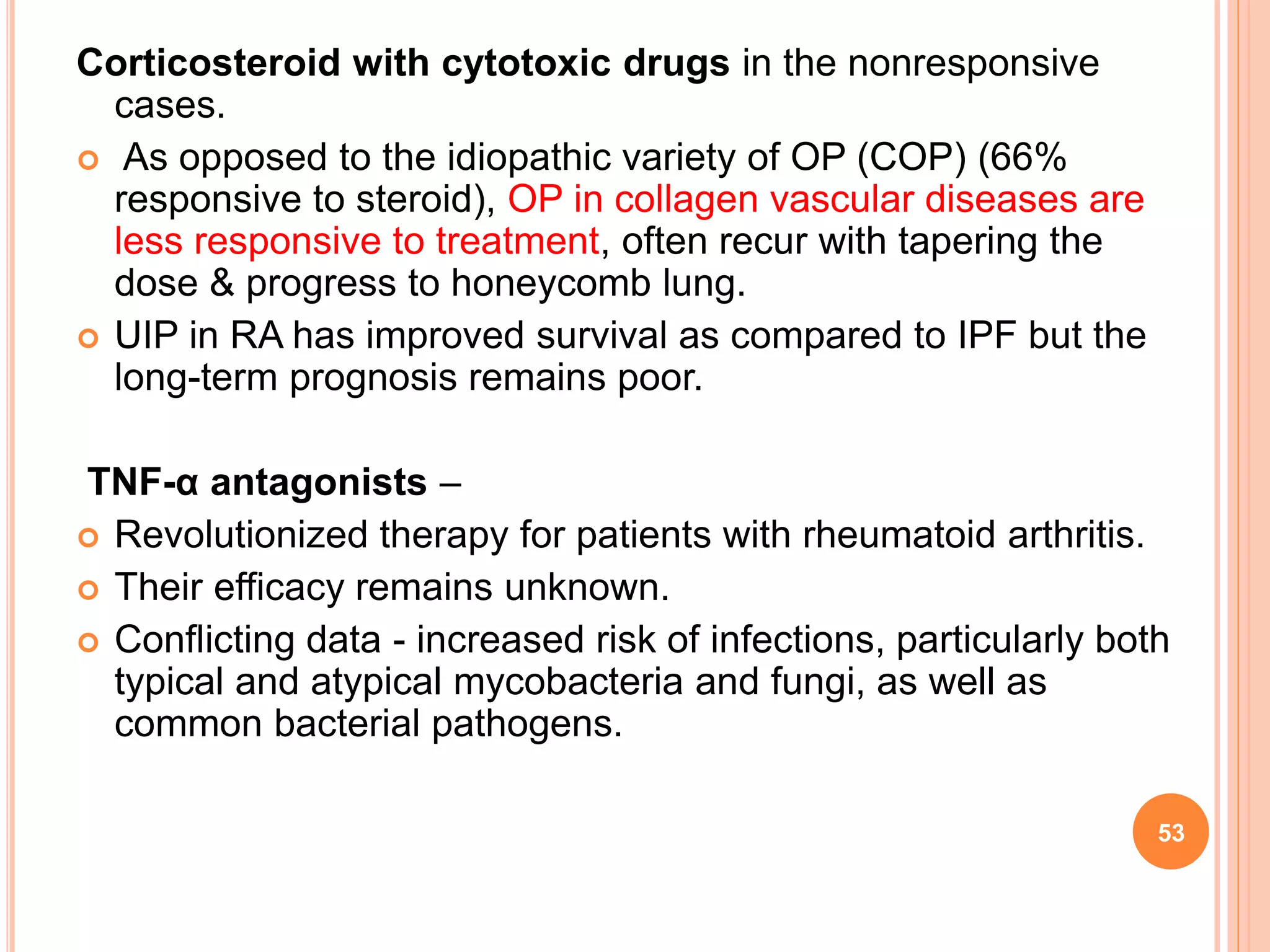 Pulmonary manifestations of collagen vascular diseases | PPTX