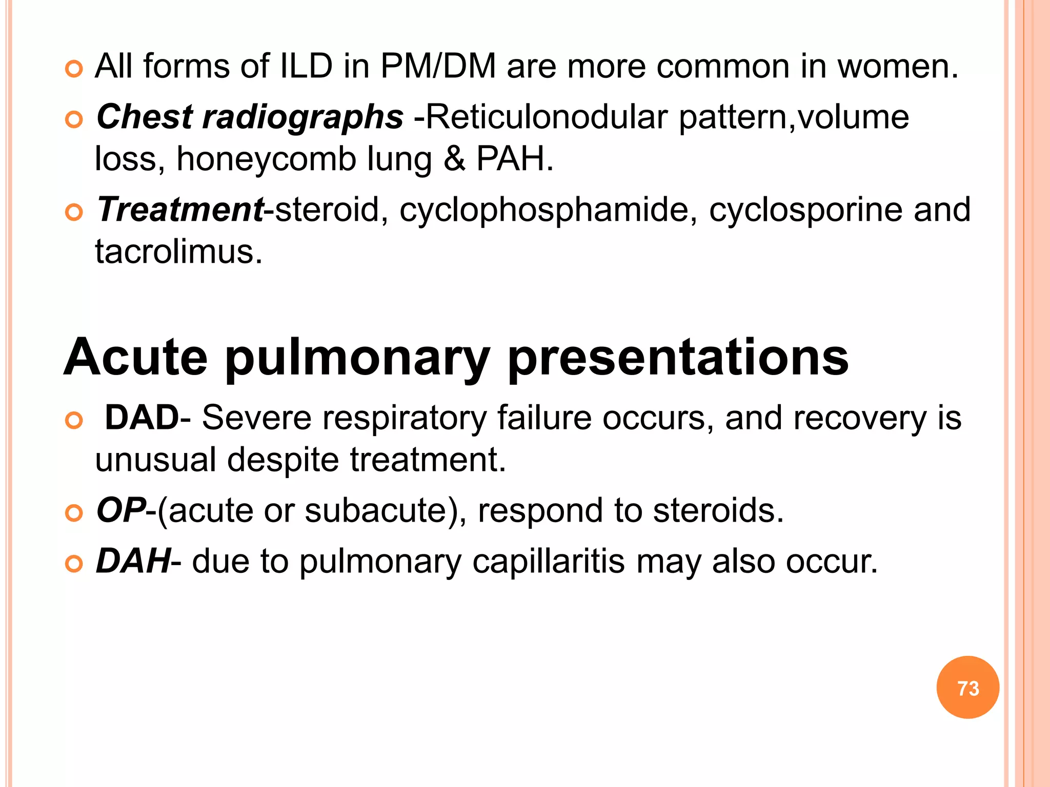 Pulmonary manifestations of collagen vascular diseases | PPTX