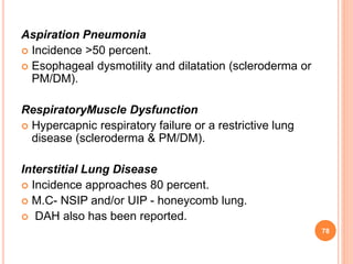 Pulmonary manifestations of collagen vascular diseases | PPTX