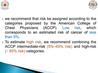 Pn Classification Risk Pulmonary nodules | PPTX