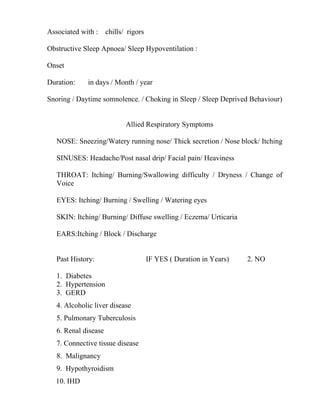 Pulmonary rehab clinic protocol | DOC