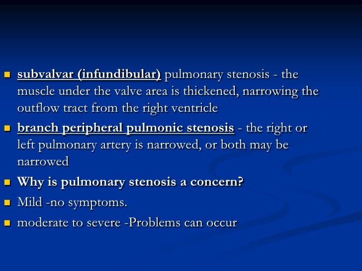 Pulmonary stenosis