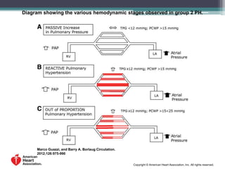 Diagram showing the various hemodynamic stages observed in group 2 PH.
Marco Guazzi, and Barry A. Borlaug Circulation.
2012;126:975-990
Copyright © American Heart Association, Inc. All rights reserved.
 