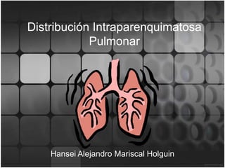 Distribución Intraparenquimatosa
            Pulmonar




    Hansei Alejandro Mariscal Holguin
 