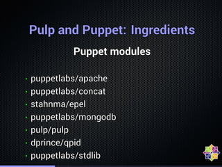 An introduction to the Pulp project