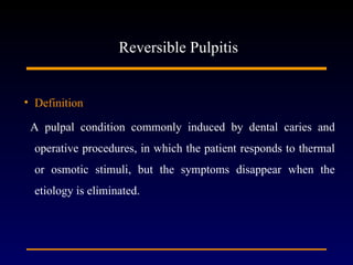Pulpal disease