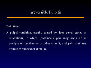 Pulpal disease
