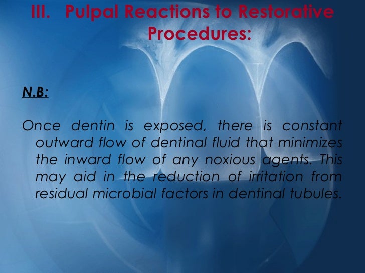 Pulpal reactions to caries and dental procedures